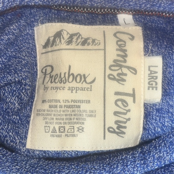 Pressbox Royce Apparel Florida Blue Gators Logo terry cloth tunic size large - Picture 11 of 11